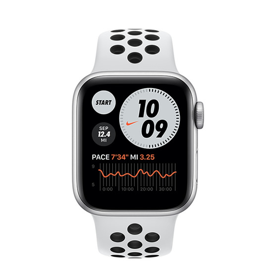 Apple Watch Series 6 GPS + Cellular Nike - 40mm - Plateado/Platino Puro (Silver/Pure Platinum) Banda Deportiva (Solo compatible con Compañia Claro)