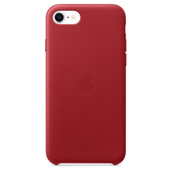 Apple Funda de Cuero iPhone SE - Rojo (Red)