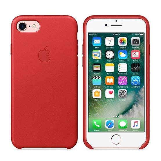 Apple Funda de Cuero iPhone 7/8/SE2 - Rojo (Red)