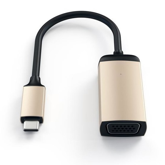 Satechi USB-C a VGA Adaptador - Dorado (Gold)