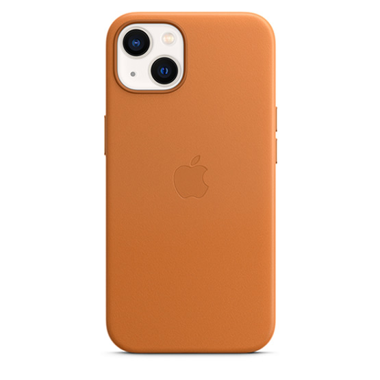 Apple Funda de Cuero iPhone 13 - Marron Dorado (Golden Brown)