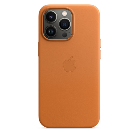 Apple Funda de Cuero iPhone 13 Pro - Marron Dorado (Golden Brown)