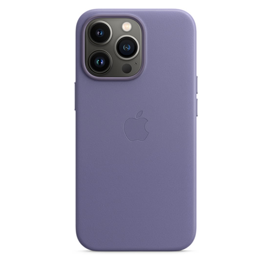 Apple Funda de Cuero iPhone 13 Pro - Lila Oscuro (Wisteria)