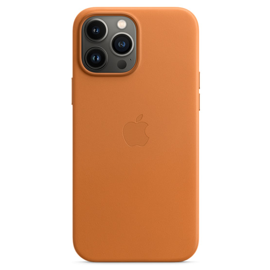 Apple Funda de Cuero iPhone 13 Pro Max - Marron Dorado (Golden Brown)