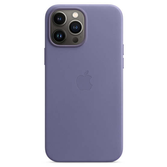 Apple Funda de Cuero iPhone 13 Pro Max - Lila Oscuro (Wisteria)