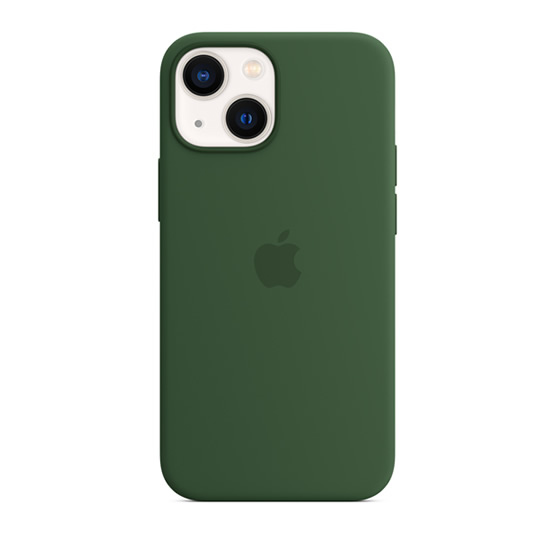 Apple Funda de Silicona iPhone 13 Mini con MagSafe - Verde Trebol (Clover)