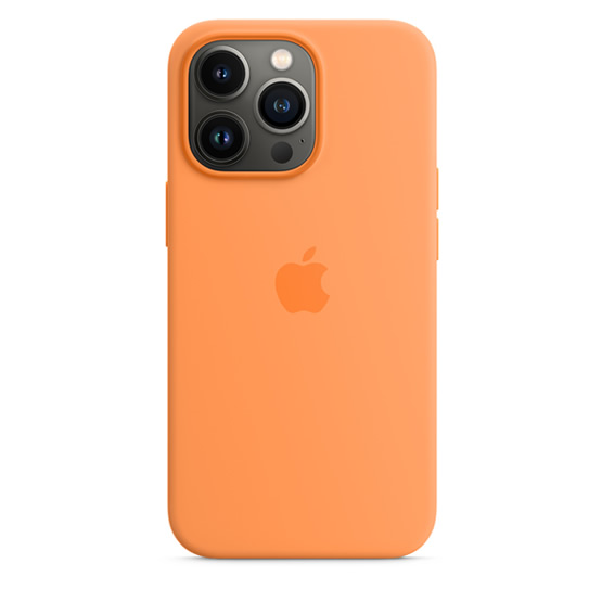 Apple Funda de Silicona iPhone 13 Pro con MagSafe - Naranja Claro (Marigold)