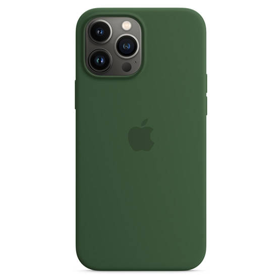 Apple Funda de Silicona iPhone 13 Pro Max con MagSafe - Verde Trebol (Clover)
