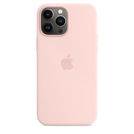 Apple Funda de Silicona iPhone 13 Pro Max con MagSafe - Rosa Claro (Chal Pink)