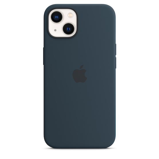 Apple Funda de Silicona iPhone 13 con MagSafe - Azul Abismo (Abyss Blue)