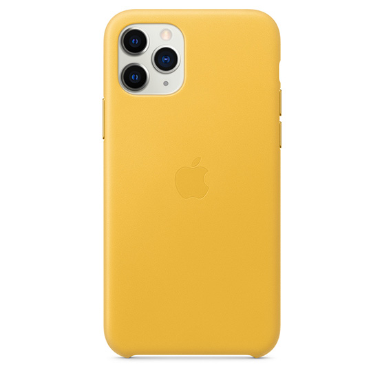 Apple Funda de Cuero iPhone 11 Pro Max - Ralladura de Limon (Meyer Lemon)