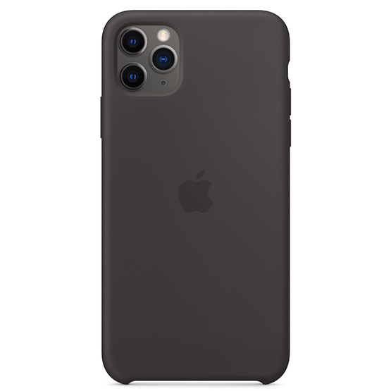 Apple Funda de Silicona iPhone 11 Pro Max - Negro (Black)