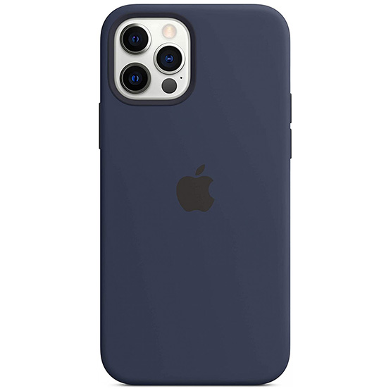 Apple Funda de Silicona iPhone 12/12 Pro - Azul Oscuro (Deep Navy)