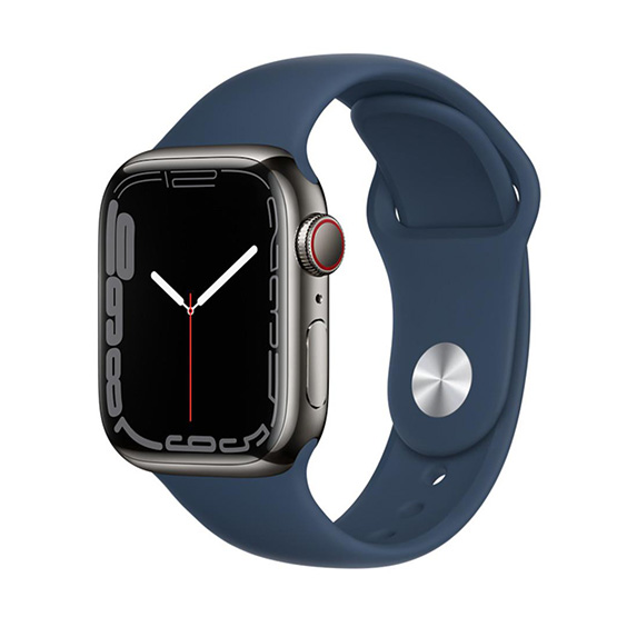 Apple Watch Serie 7 GPS + Cellular - 41mm - Grafito/Azul Abismo - (Acero Inoxidable) - Solo compatible con Compañia Claro