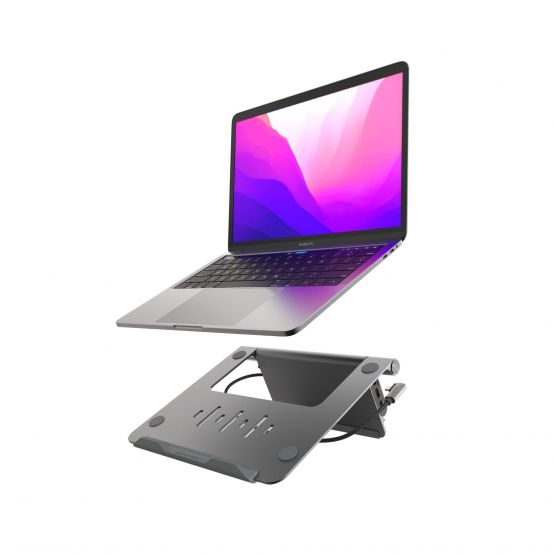 Adam Elements CASA HUB USB-C 5-en-1 Laptop Pie Hub - Gris