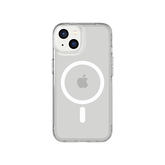 Tech21 Evo Clear iPhone 14 c/ MagSafe - Clear/White