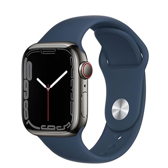 Apple Watch Serie 7 GPS + Cellular - 45mm - Grafito/Azul Abismo - (Acero Inoxidable) - Solo compatible con Compañia Claro
