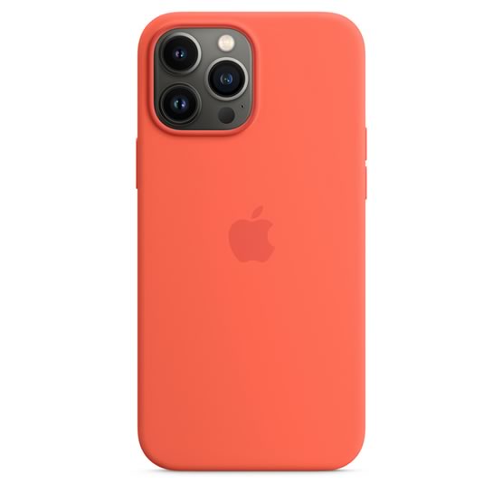 Apple Funda de Silicona iPhone 13 Pro Max con MagSafe - Nectarina (Nectarine)