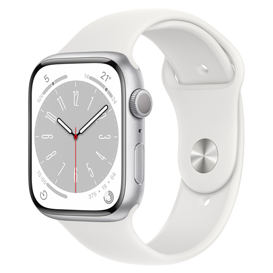 Apple Watch Series 8 GPS 45mm - Plata/Blanco (Aluminio)