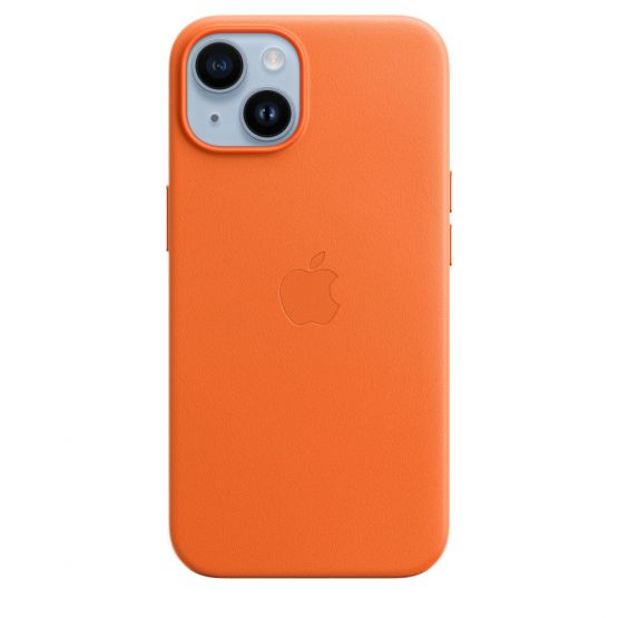 Apple Funda de Cuero iPhone 14 con MagSafe - Naranja