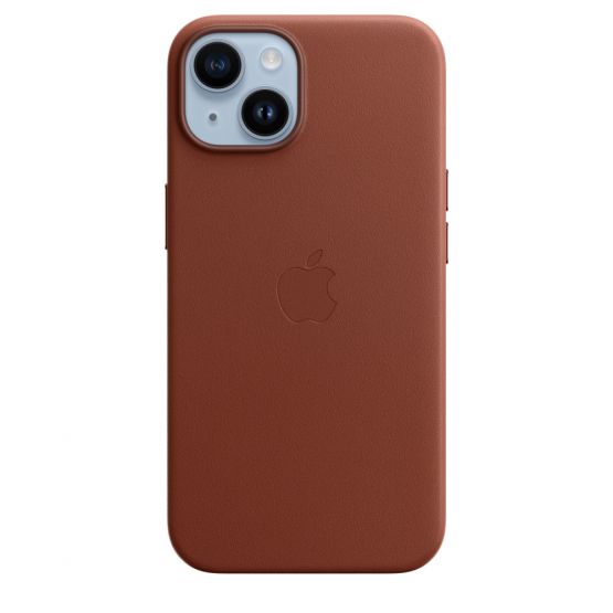 Apple Funda de Cuero iPhone 14 Plus con MagSafe - Ocre oscuro