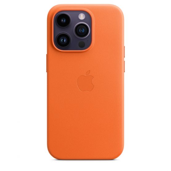 Apple Funda de Cuero iPhone 14 Pro con MagSafe - Naranja