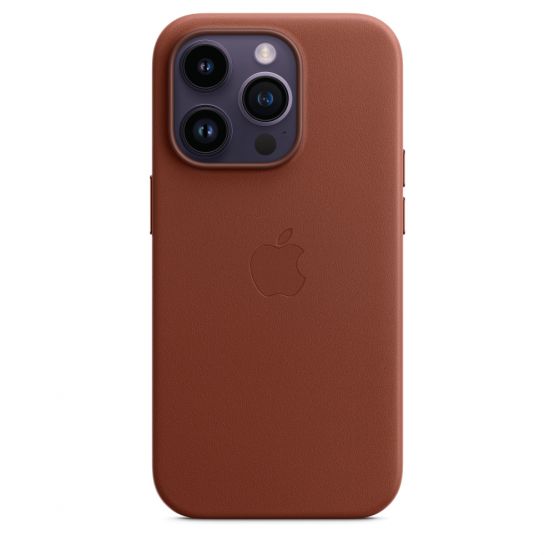 Apple Funda de Cuero iPhone 14 Pro Max con MagSafe - Ocre Oscuro