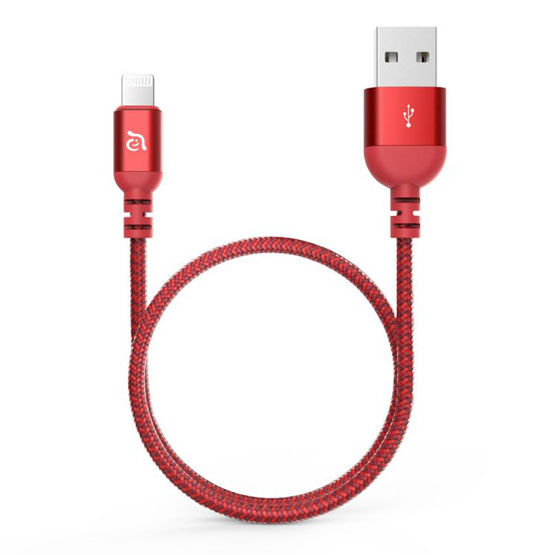  Adam Elements PeAk III USB a Cable Lightning 120cm - Rojo