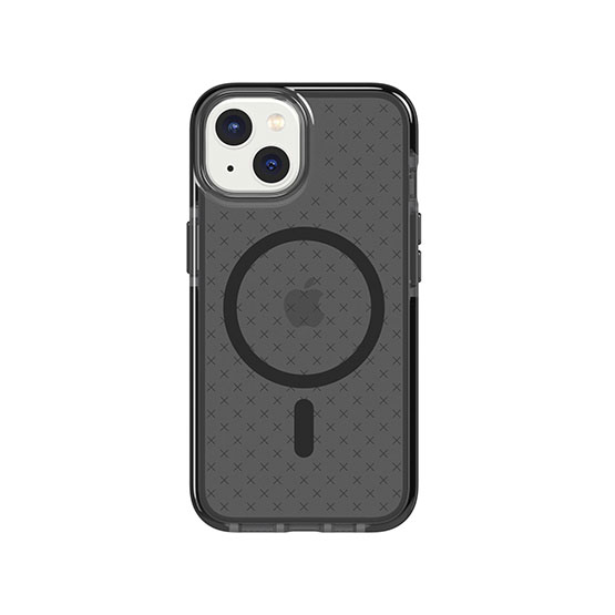 Tech21 Evo Check con Magsafe iPhone 14 - Negro Humo (Black)