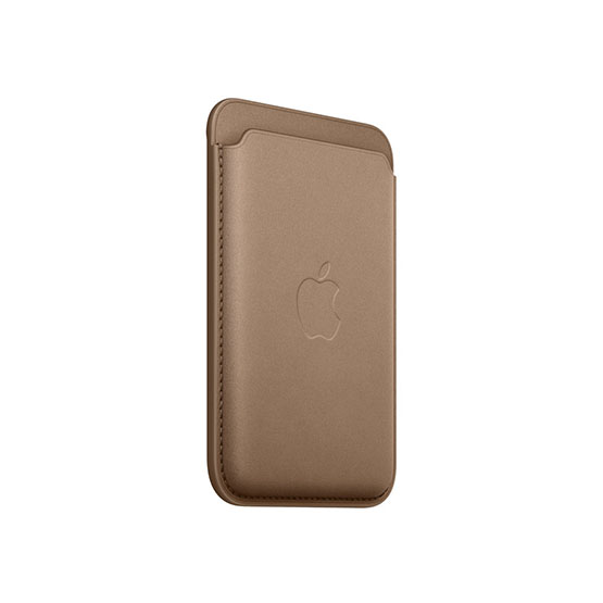 Apple Billetera de trenzado fino con MagSafe para iPhone - Marrón topo (Taupe)