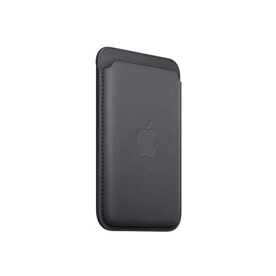 Apple Billetera de trenzado fino con MagSafe para iPhone - Negro (Black)
