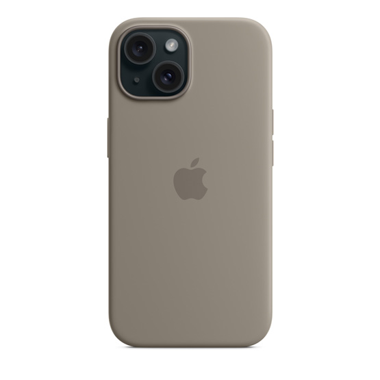 Apple Funda de Silicona iPhone 15 con MagSafe - Arcilla