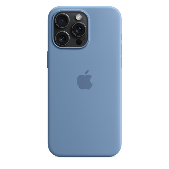 Apple Funda de Silicona iPhone 15 Pro max con MagSafe - Azul Invierno