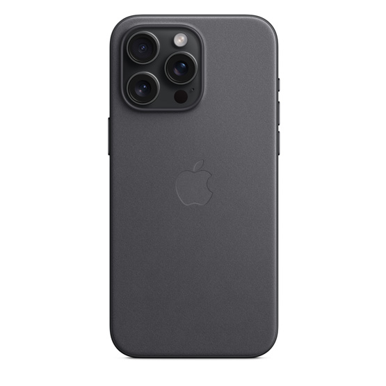 Apple Funda de Trenzado Fino iPhone 15 Pro Max con MagSafe - Negro