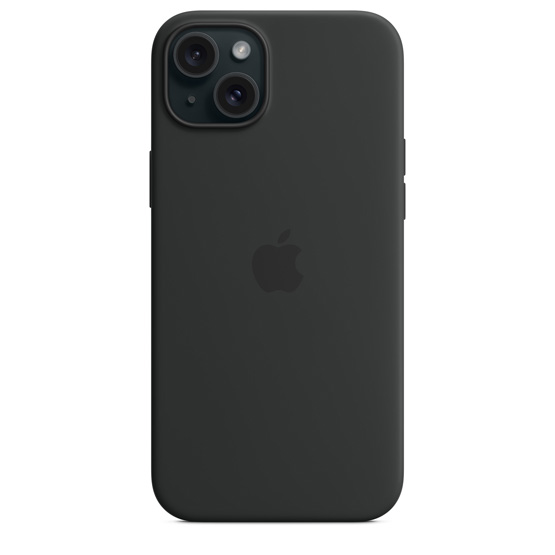 Apple Funda de Silicona iPhone 15 Plus con MagSafe - Negro