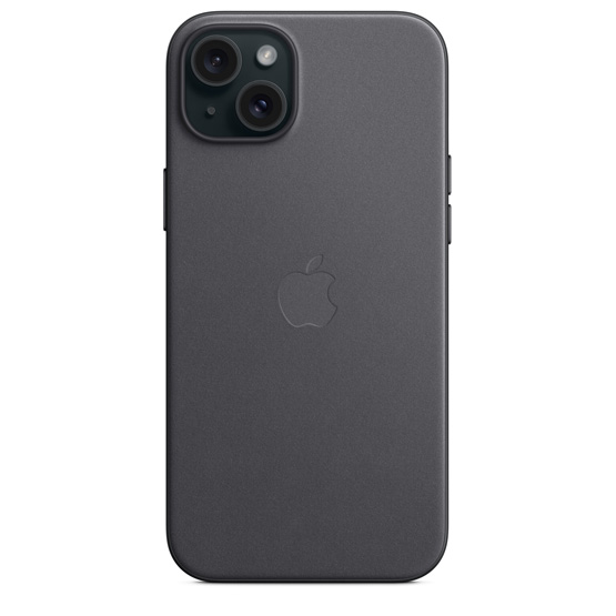 Apple Funda de Trenzado Fino iPhone 15 Plus con MagSafe - Negro