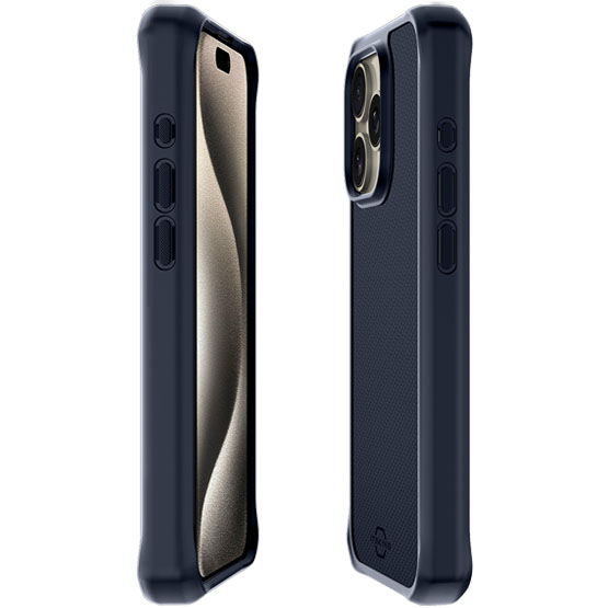 ItSkins Ballistic Funda iPhone 15 Pro Max - Azul Oscuro (Dark Blue)
