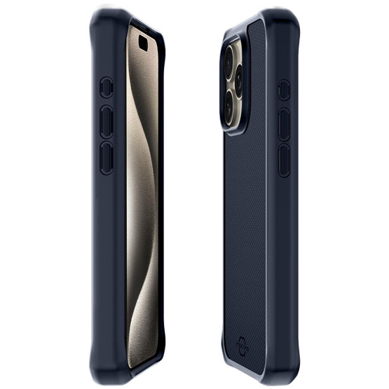 ItSkins Ballistic Funda iPhone 15 Pro - Azul Oscuro (Dark Blue)