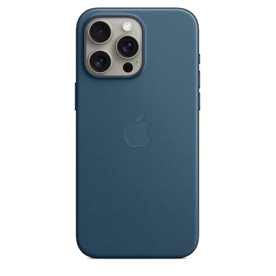 Apple Funda de Trenzado Fino iPhone 15 Pro Max con MagSafe - Azul Pacifico