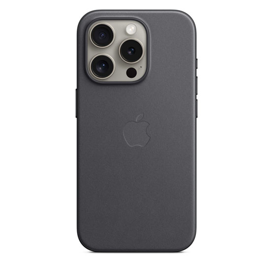 Apple Funda de Trenzado Fino iPhone 15 Pro con MagSafe - Negro