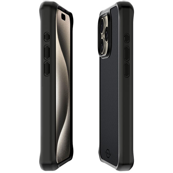 ItSkins Ballistic Funda iPhone 15 Pro Max - Negro (Black)