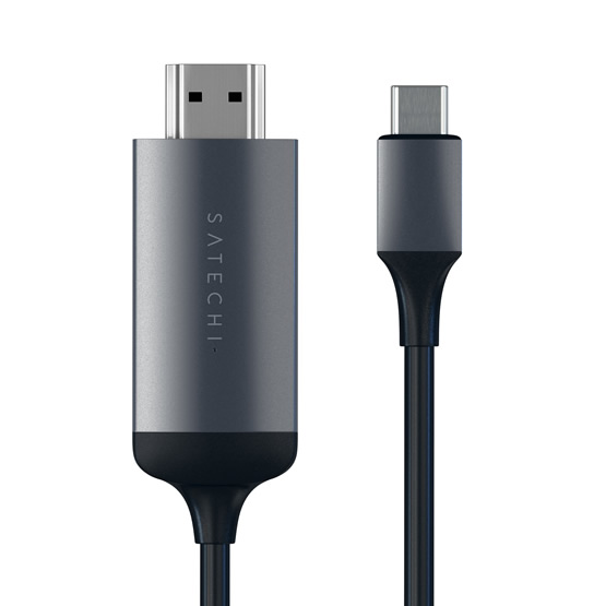 Satechi USB-C a HDMi Cable 4K - Gris Espacial (Space Gray)