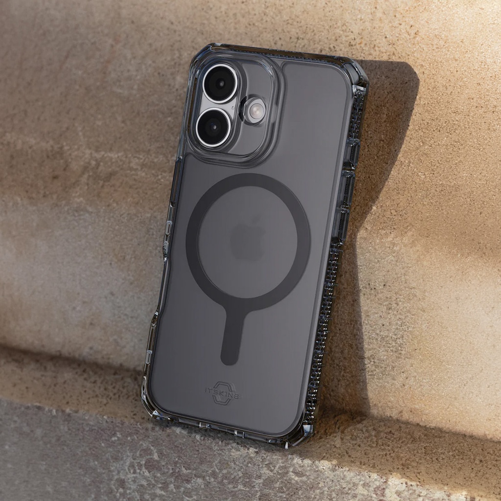 ItSkins Hybrid R Vapor Funda con MagSafe para iPhone 17 - Humo