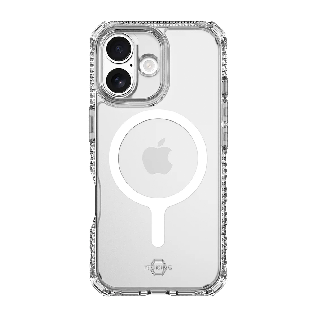ItSkins Hybrid R Funda Transparente con MagSafe para iPhone 17 - Transparente