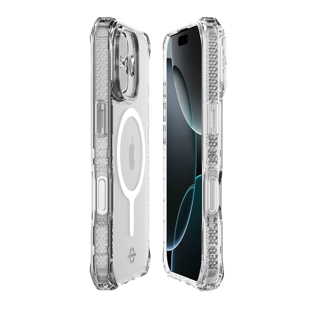 ItSkins Hybrid R Funda Transparente con MagSafe para iPhone 17 - Transparente
