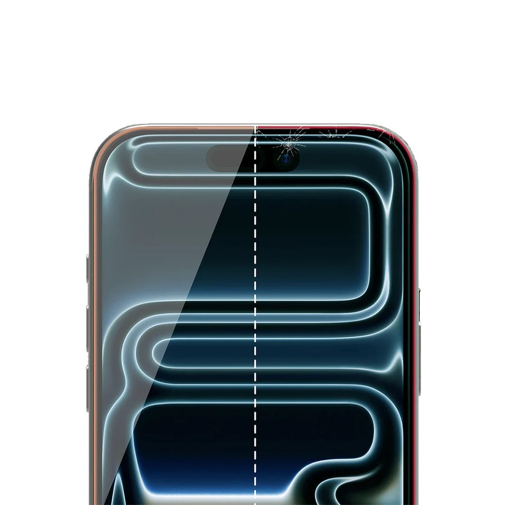 ItSkins Hybrid Defense Glass Protector de Pantalla con Removedor de Polvo Adapter para iPhone 17 Pro - Transparente