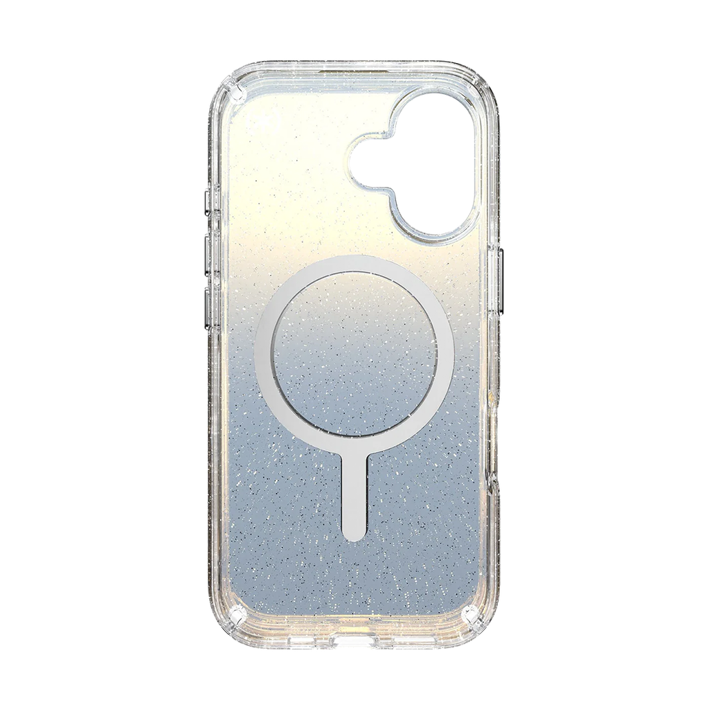 Speck Presidio Lux con MagSafe para iPhone 17 Air - Hyper Glitter Espejado/Plata Metalico