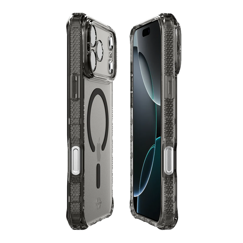 ItSkins Hybrid R Vapor Funda con MagSafe para iPhone 17 Pro Max - Humo