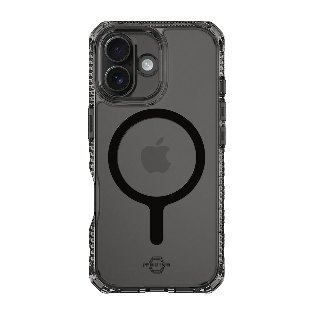 ItSkins Hybrid R Vapor Stand Funda con MagSafe para iPhone 17 - Humo