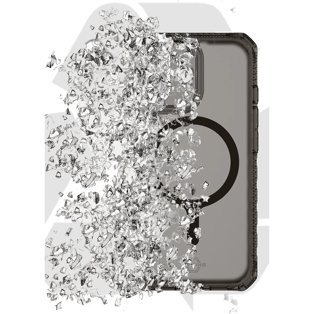 ItSkins Hybrid R Vapor Stand Funda con MagSafe para iPhone 17 - Humo